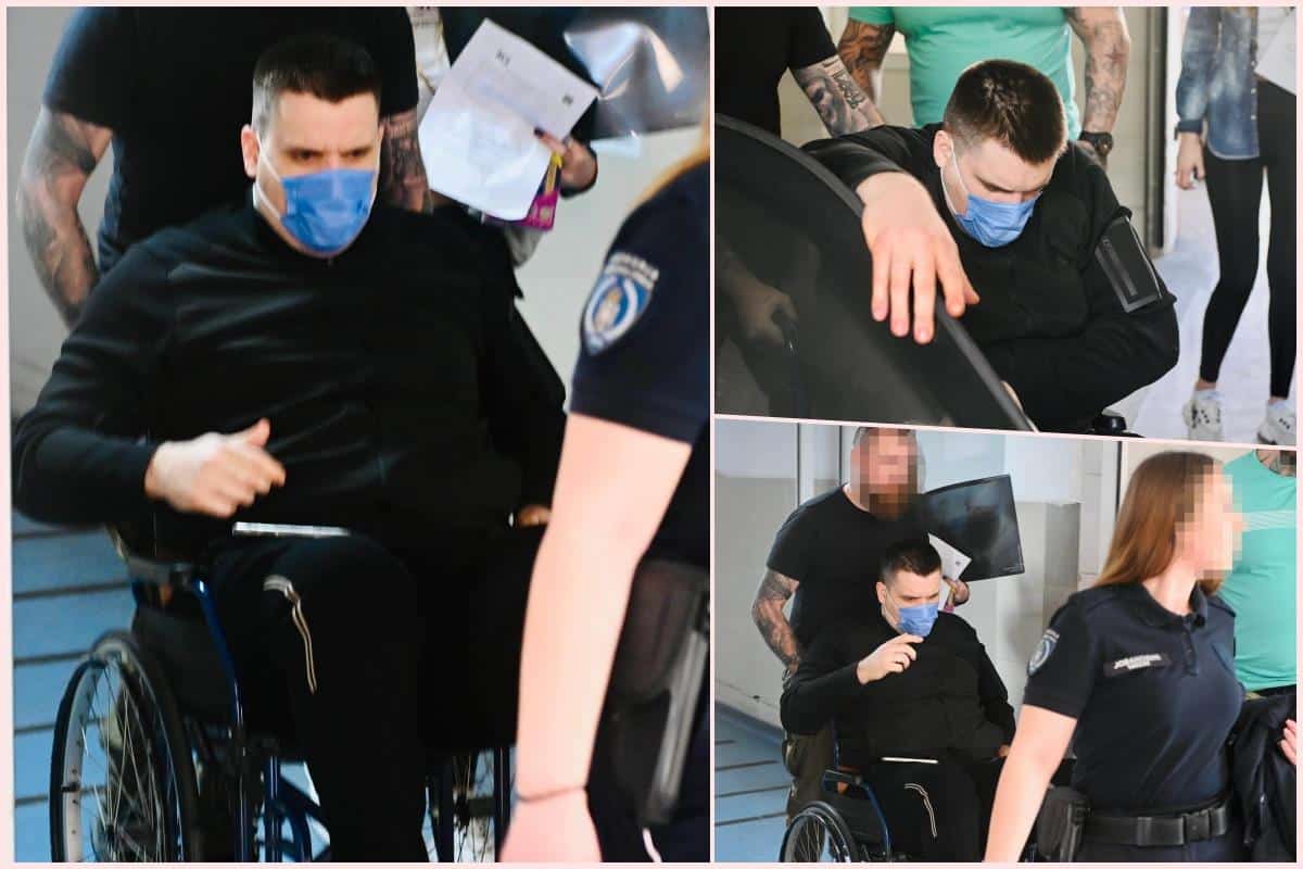 CRNOGORAC RANJEN U LUKS RESTORANU U BEOGRADU IZAŠAO IZ BOLNICE: Okružen telohraniteljima i u kolicima napustio zdravstvenu ustanovu (foto)