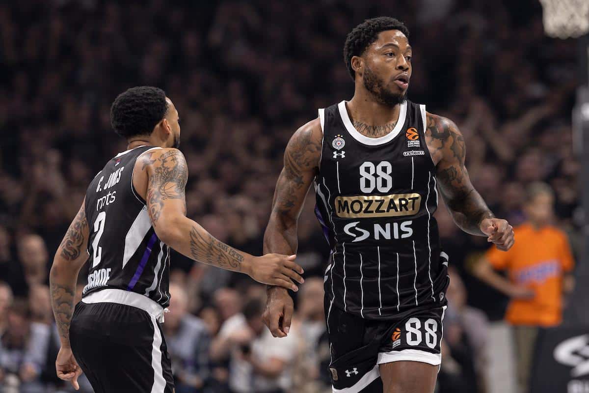 LOŠA VEST ZA GROBARE – PARTIZAN BEZ STERLINGA BRAUNA U PODGORICI! Crno- beli ponovo oslabljeni, ali se vratio bitan igrač!