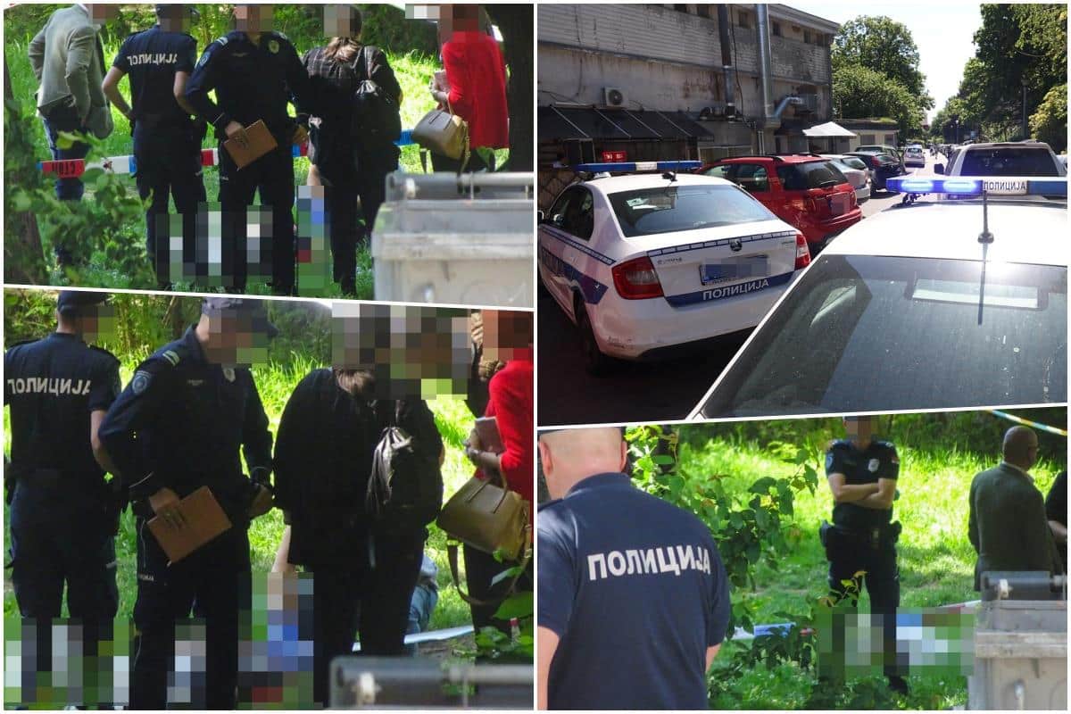 UZNEMIRUJUĆ PRIZOR SA MESTA UBISTVA NA KONJARNIKU: Telo ubijenog muškarca i dalje u parku, sve vrvi od policije (foto,video)