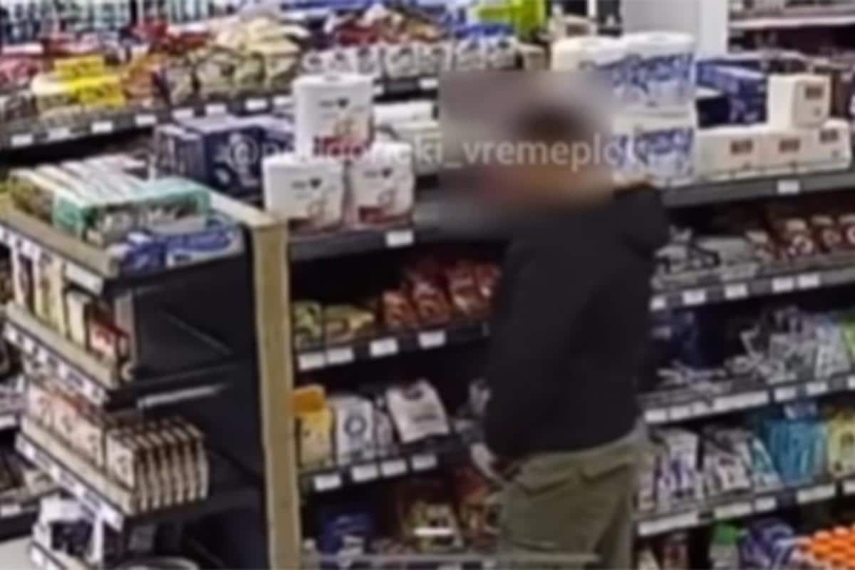 SAKRIO KREM U GAĆE, NIJE ZNAO DA GA KAMERE PRATE! Šok snimak iz Crne Gore obilazi region! “Možda mu je PAO ŠEĆER, pa je hitno morao da se zasladi?” (VIDEO)