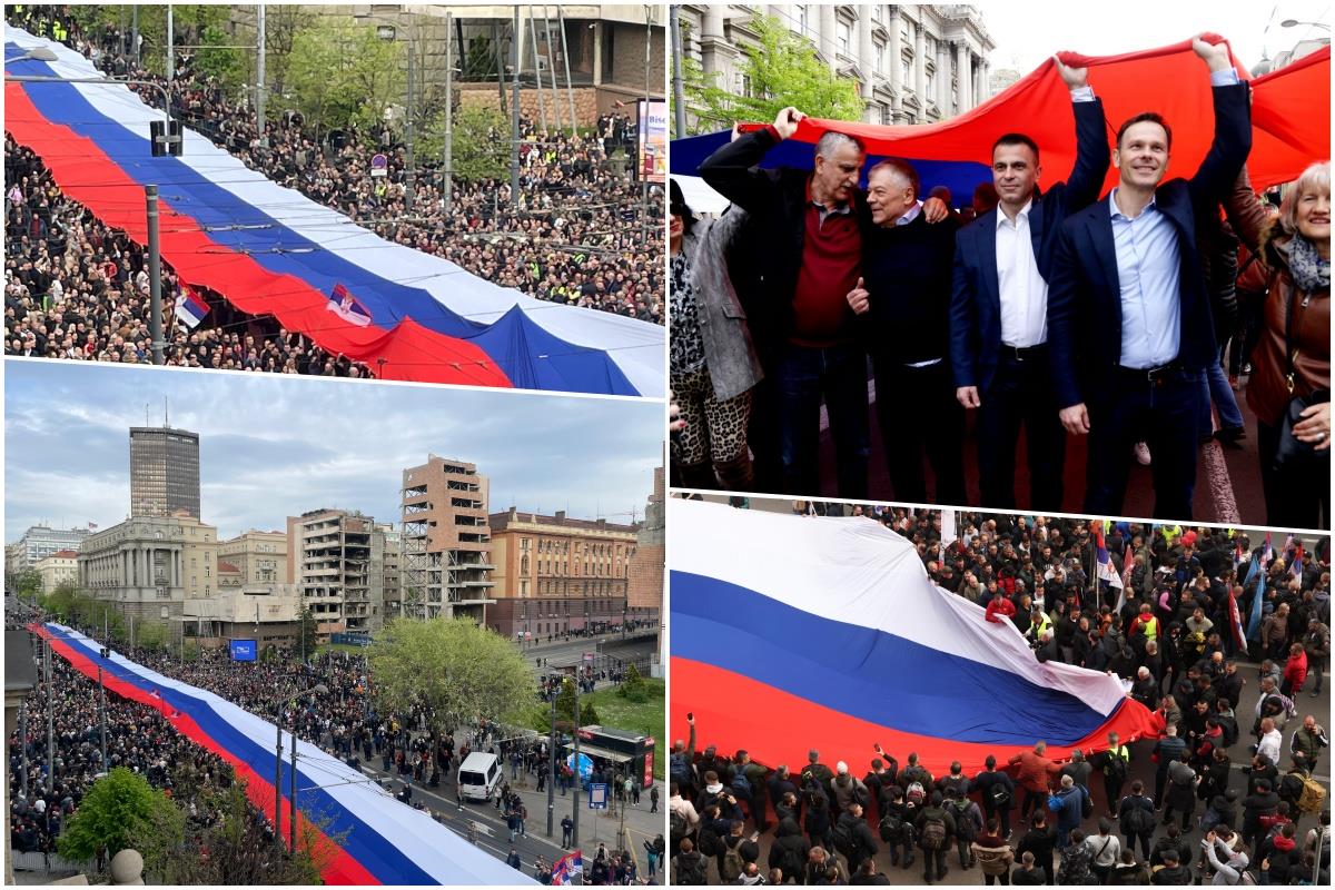 NEMA SRBINA KOME SRCE NEĆE ZAIGRATI OD OVIH SLIKA! Razvijena najduža srpska trobojka ikada – pogledajte veličanstvene prizore – svi pod jednom zastavom (FOTO)