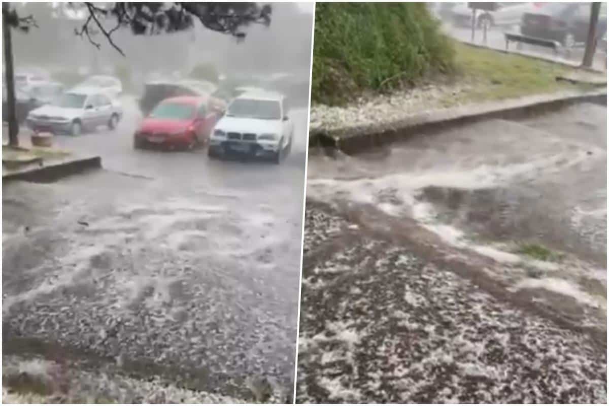 KATAKLIZMA U NIKŠIĆU! Nakon snažnog zemljotresa – zastrašujuće nevreme! Provala oblaka i jak grad, ulice pod vodom, građani u strahu! (VIDEO)
