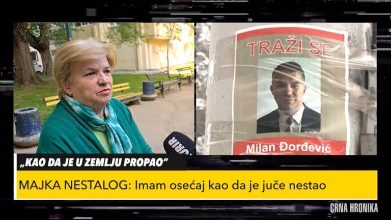 NEŠTO JE ČUO ILI VIDEO ŠTO NIJE SMEO, SUMNJAM DA GA JE NEKO PREUZEO SA PLANINE” Majka nestalog farmaceuta otkrila detalje: “Jedna stvar mi nikako nije jasna