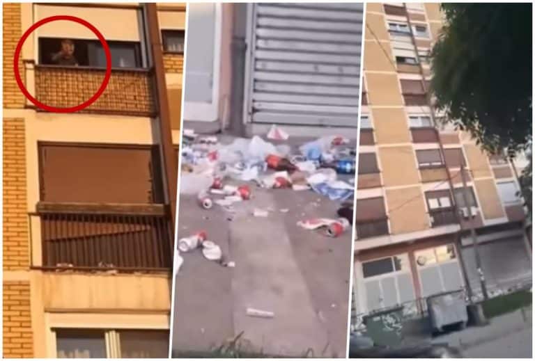 GAĐAO PROLAZNIKE SMEĆEM I PIVSKIM FLAŠAMA: Mladić napravio haos u Leskovcu, intervenisala i policija (VIDEO)
