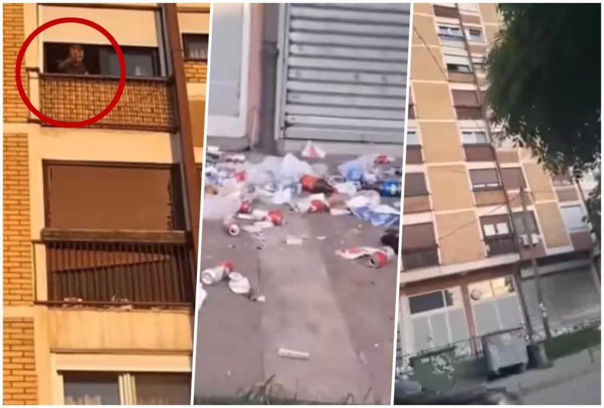 GAĐAO PROLAZNIKE SMEĆEM I PIVSKIM FLAŠAMA: Mladić napravio haos u Leskovcu, intervenisala i policija (VIDEO)