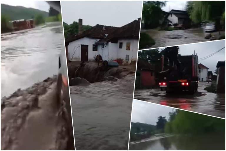 KATAKLIZMIČNI PRIZORI NEVREMENA U SRBIJI, LJUDI SE KRSTE I NE VERUJU! Reke teku ulicama, auta u vodi: “Šta je ovo?! Svake godine sve gore” (VIDEO)