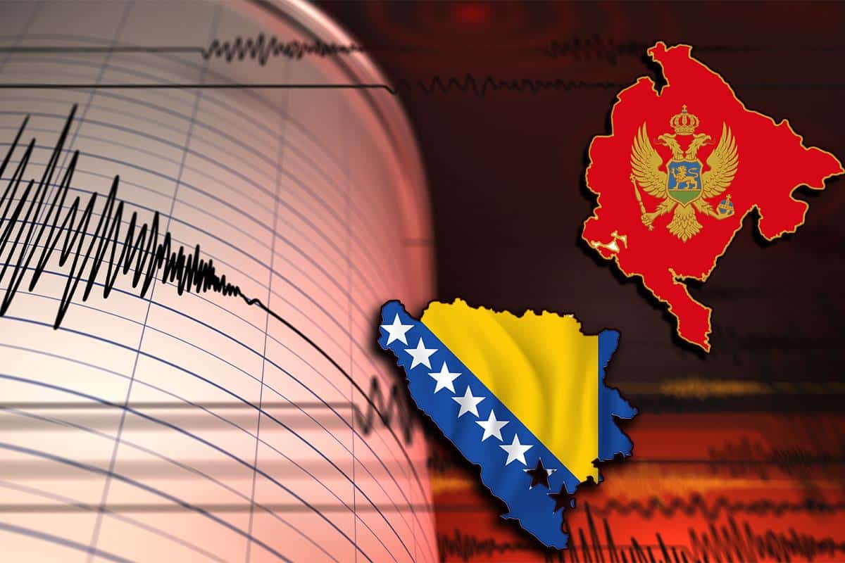 “TRESE DOBRO” – SNAŽAN ZEMLJOTRES U CRNOJ GORI! Epicentar blizu Nikšića, osetio se i u BiH